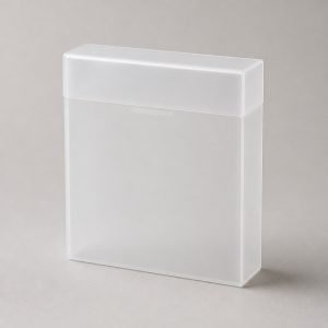 Klappdeckelbox aus mattem PP